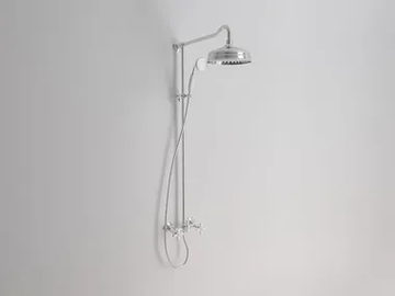 CROWE - Wall-mounted metal shower panel with hand shower by Park Avenue - view 2